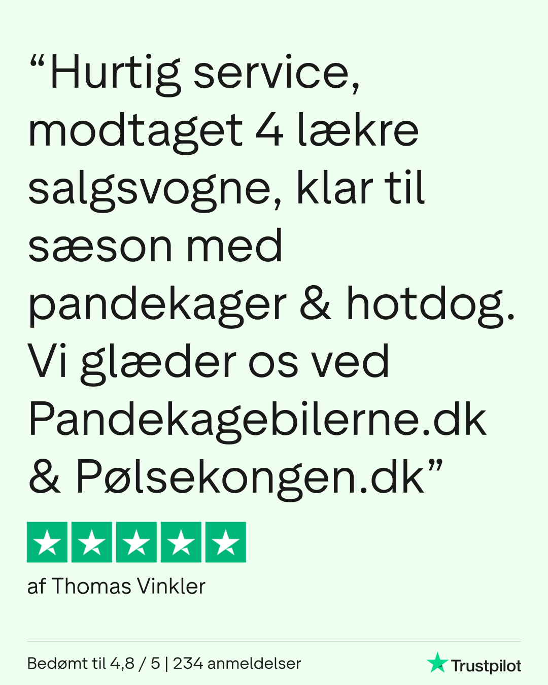 Trustpilot anmeldelse fra Thomas Vinkler
